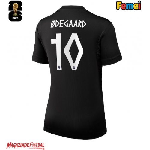 Norvegia Martin Odegaard #10 Echipament de Fotbal Replică Mondial 2026 Femei Deplasare Norvegia Martin Odegaard #10 Echipament de Fotbal Replică Mondial 2026 Femei Deplasare